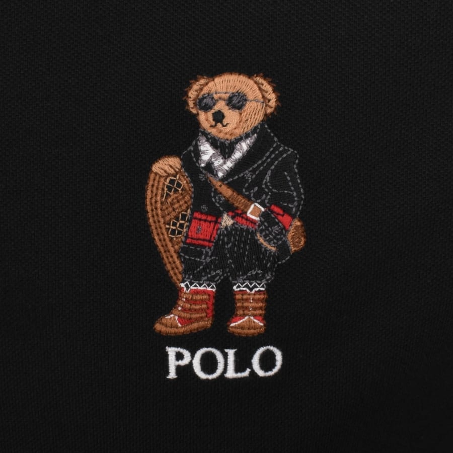 Ralph Lauren Bear Polo T Shirt Black | Mainline Menswear dk